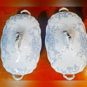 Vintage porcelain covered dish